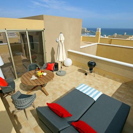 Апартаменты La Perla By Rentmedano Superb Luxury Duplex, Private Roof Terrace, Ocean View, Pool, Wifi And Parking Эль-Медано Экстерьер фото